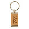 Bambley Bamboo And Metal Keyring Bambley Bamboo And Metal Keyring