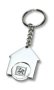 House Shaped Trolley Coin Keyring House Shaped Trolley Coin Keyring
