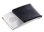 Paris Card Case  Black PU & Polished Metal