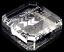Optical crystal square paperweight Optical crystal square paperweight